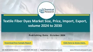 Germany Textile Fiber Dyes Market Outlook and Forecast 2024-2030