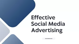 Effective Social Media Advertising