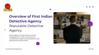 Detective Agency in India