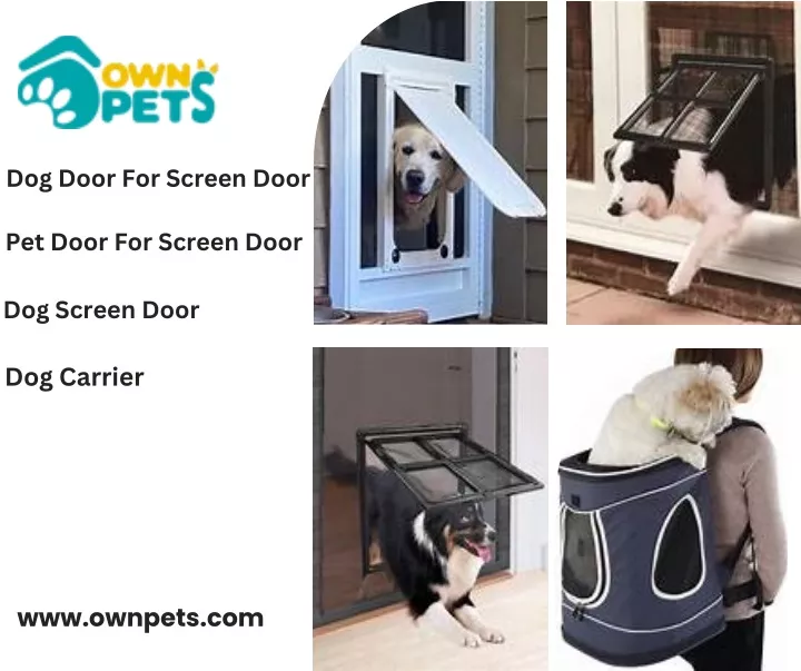 dog door for screen door