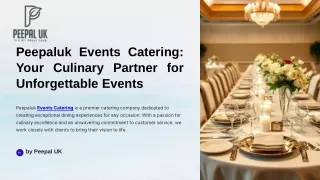 "Enhancing Your Corporate Experience with Expert Events Catering"