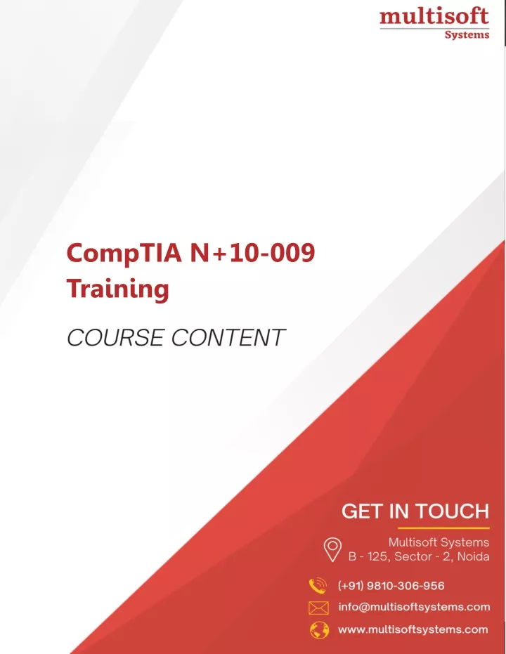 comptia n 10 009 training