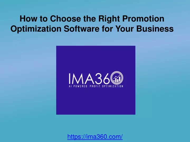 how to choose the right promotion optimization software for your business