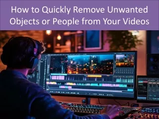 How to Quickly Remove Unwanted Objects or People from Your Videos