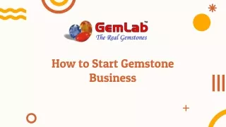 HOW TO START A GEMSTONE BUSINESS