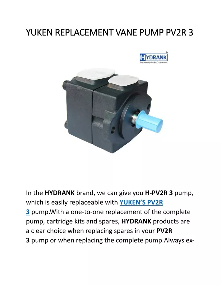 yuken replacement vane pump pv2r 3 yuken