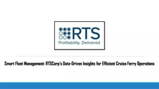 smart fleet management rtscorp s data driven