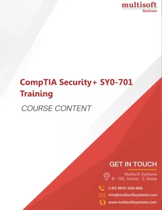 comptia security sy0 701 training