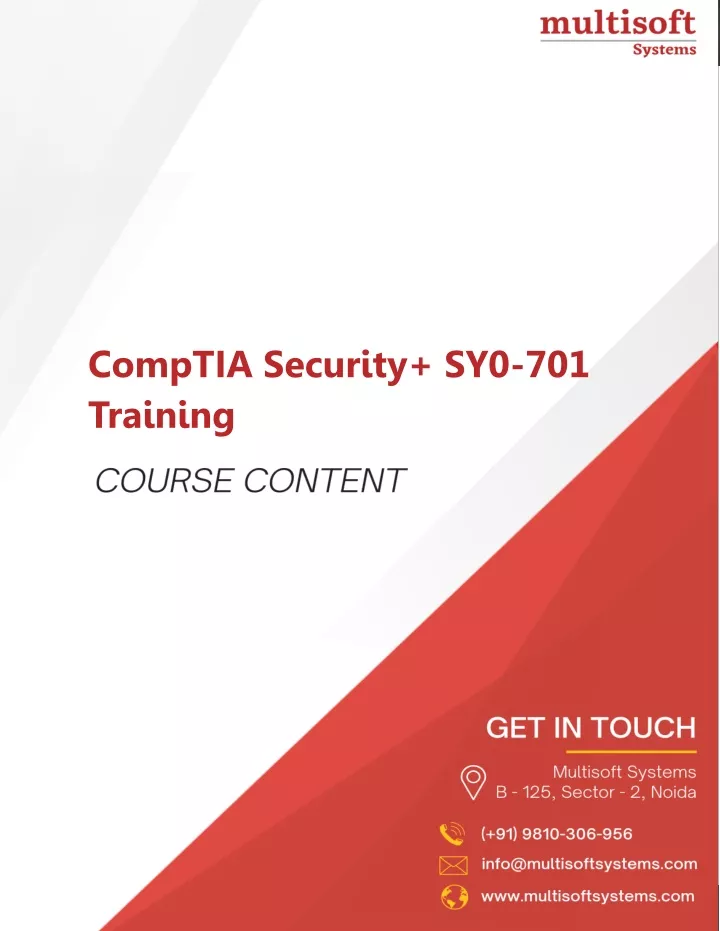 comptia security sy0 701 training