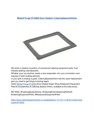 Market Forge 97-6264 Door Gasket _ CateringSparesOnline