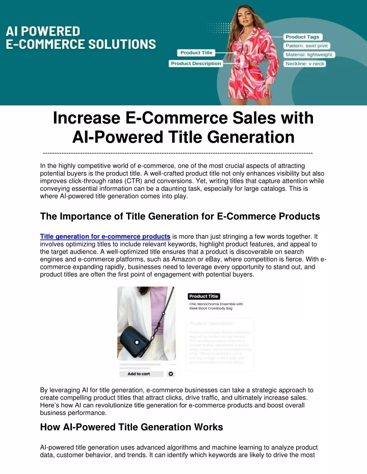 increase e commerce sales with ai powered title