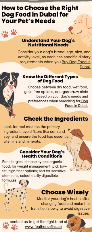 How to Choose the Right Dog Food in Dubai for Your Pet’s Needs