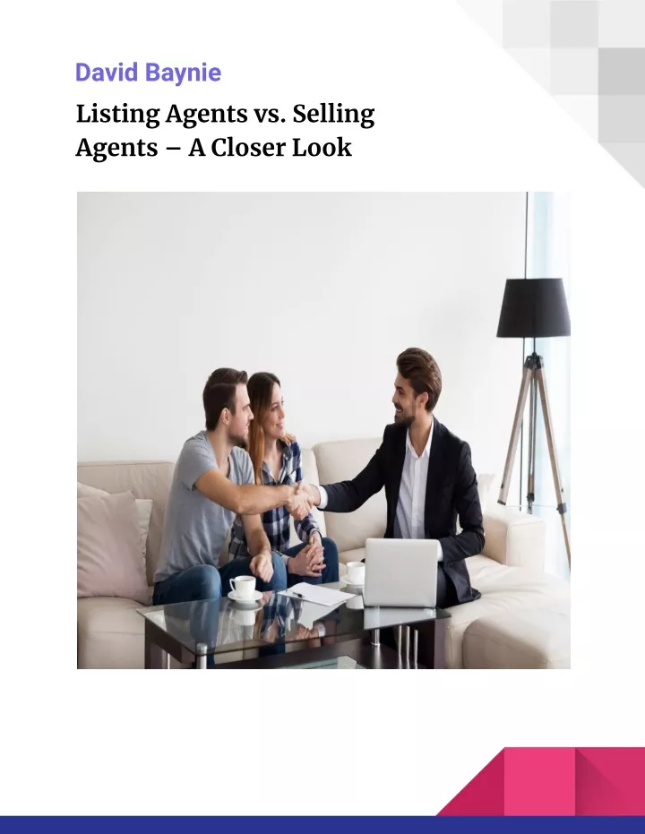 david baynie listing agents vs selling agents