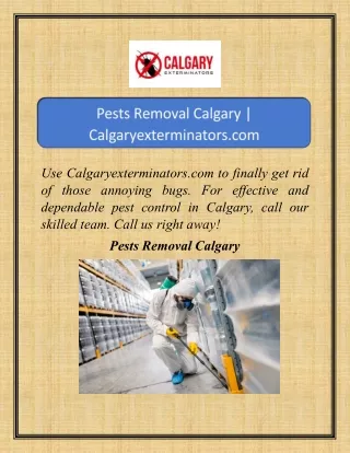 Pests Removal Calgary  Calgaryexterminators.com