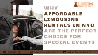 Why Affordable Limousine Rentals in NYC Are the Perfect Choice for Special Events