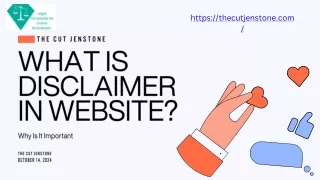 what is disclaimer in website