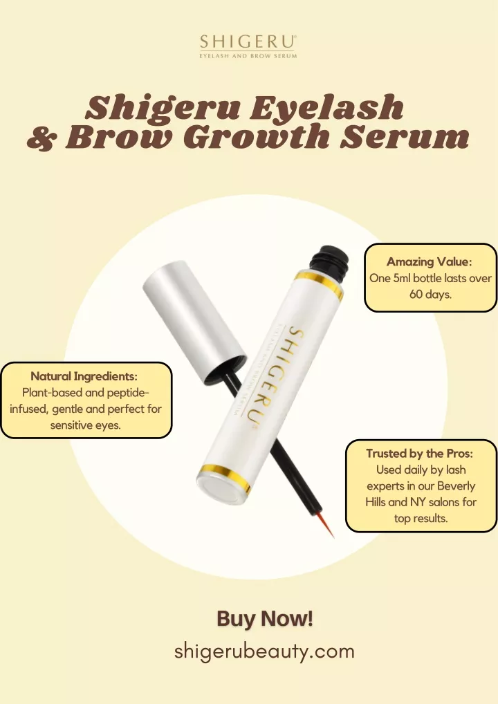 shigeru eyelash brow growth serum