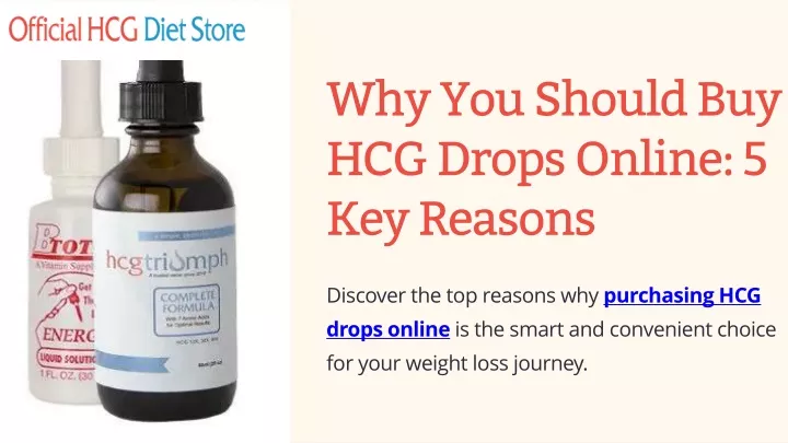 why you should buy hcg drops online 5 key reasons