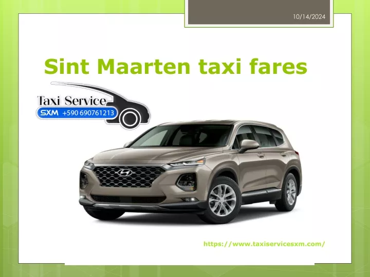 sint maarten taxi fares