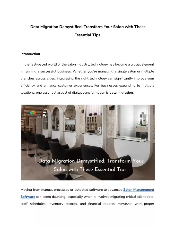 data migration demystified transform your salon
