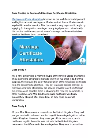 Case Studies in Successful Marriage Certificate Attestation.docx