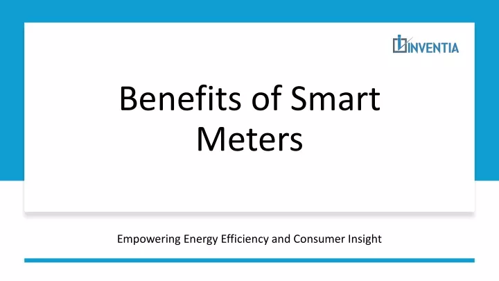 benefits of smart meters