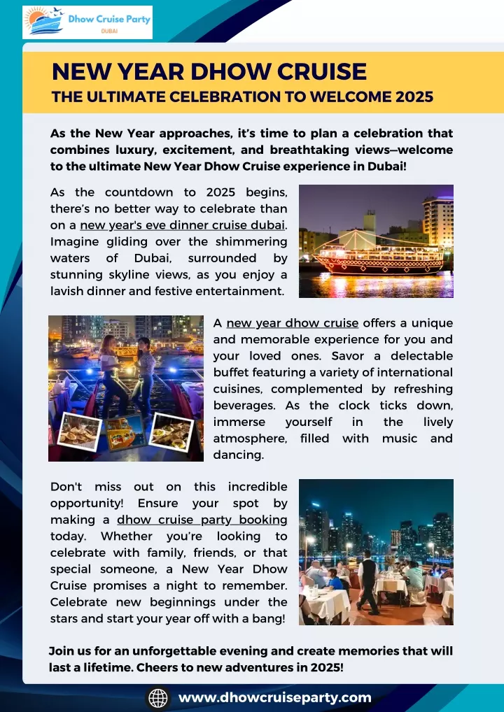 new year dhow cruise the ultimate celebration