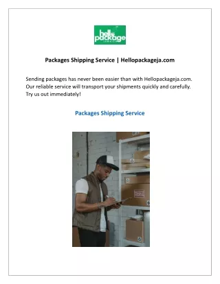 packages shipping service hellopackageja com