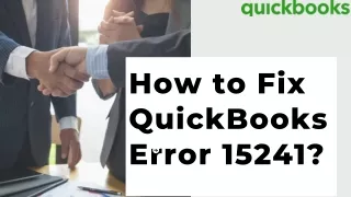 QuickBooks Error 15241