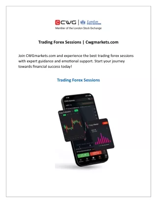 Trading Forex Sessions  Cwgmarkets