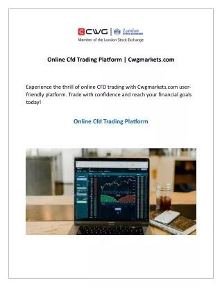 Online Cfd Trading Platform Cwgmarkets