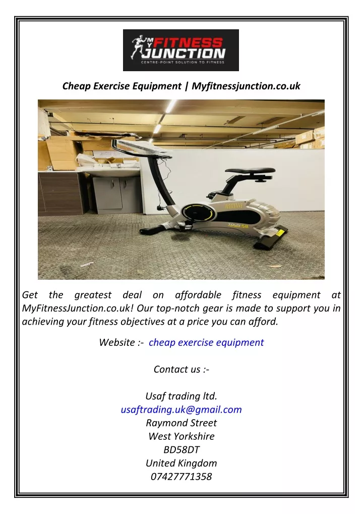 cheap exercise equipment myfitnessjunction co uk