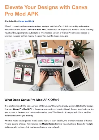 Canva Mod APK for PC – www.canvamodhub.com