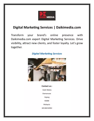 Digital Marketing Services  Daikimedia.com