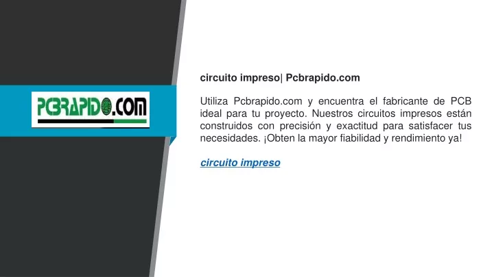 circuito impreso pcbrapido com utiliza pcbrapido