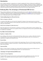 Reducing Risk: The Advantages of Professional IOR Services - slide 1