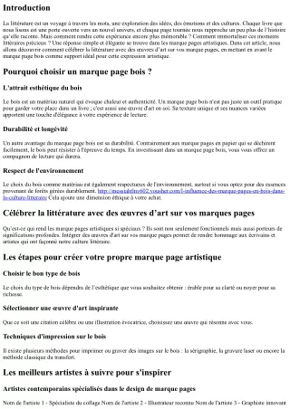 “Célébrer la littérature avec des œuvres d’art sur vos marques pages