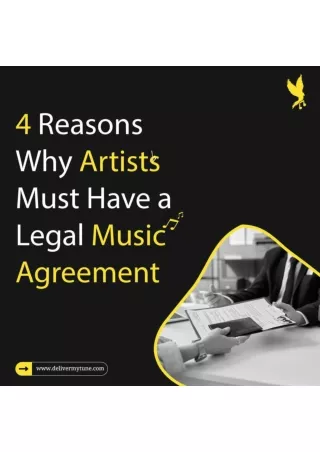 4 Reason why Artists must have Legal Music Agreement