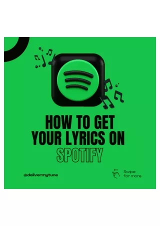 How to Get Your Lyrics on Spotify