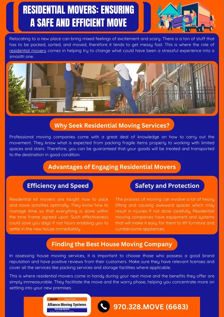 residential movers ensuring a safe and efficient