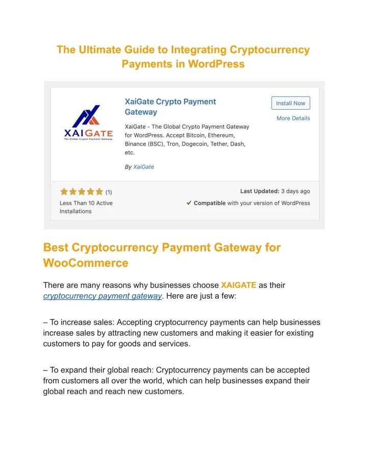 PPT - The Ultimate Guide to Integrating Cryptocurrency Payments in ...