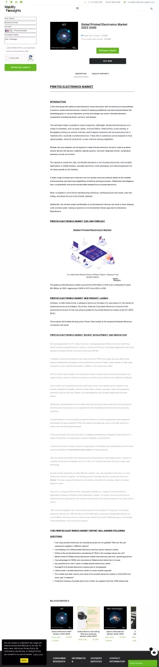 Printed Electronics Market