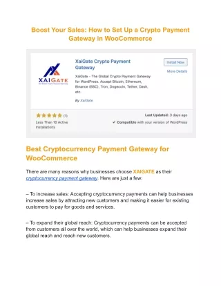 Boost Your Sales_ How to Set Up a Crypto Payment Gateway in WooCommerce