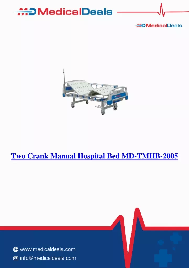 two crank manual hospital bed md tmhb 2005