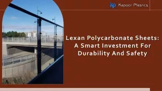 Lexan Polycarbonate Sheets: A Smart Investment for Durability and Safety