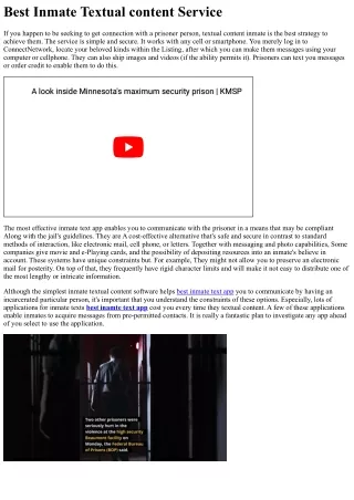 best inmate textual content service