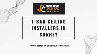 t bar ceiling installers in surrey