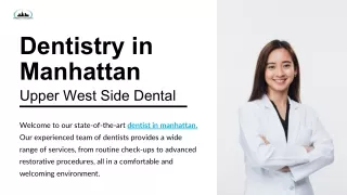 If You Are Looking a Best Dentistry in Manhattan | New York