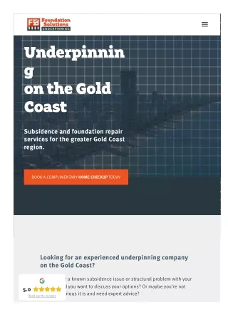 Gold coast underpinning