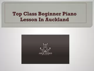 Affordable Beginner Piano Lessons At Able Music Studio